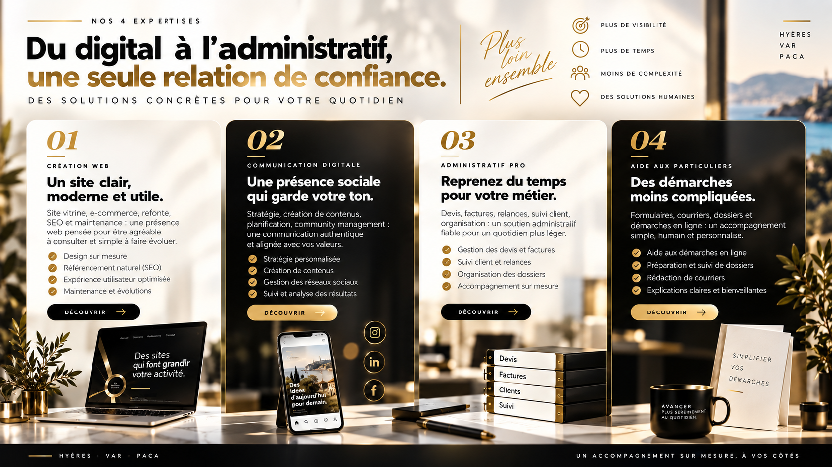Services digitaux et administratifs à Hyères un seul partenaire